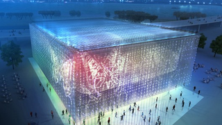 Stunning Shanghai Corporate Pavilion Made From Used CD Cases